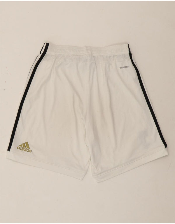 Adidas Juventus - Pantalones cortos deportivos para mujer, talla 8, poliéster blanco pequeño