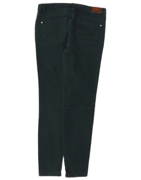 Zara Mujer Vaqueros Slim EU 36 XS W26 L26 Verde