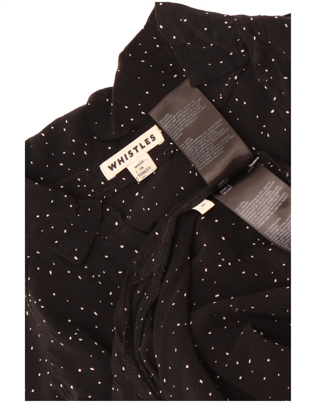 Whistles Vestido tubo extragrande para mujer UK 44 Mediano con lunares negros