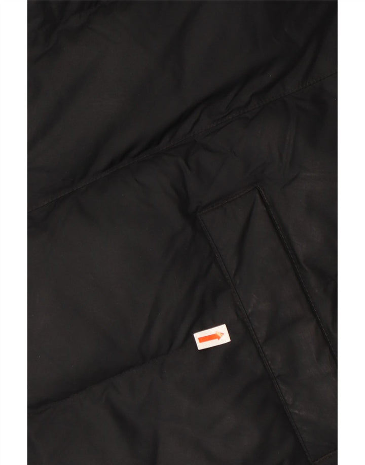 NIKE Chaqueta acolchada con capucha para niño 13-14 años XL Negro Poliéster