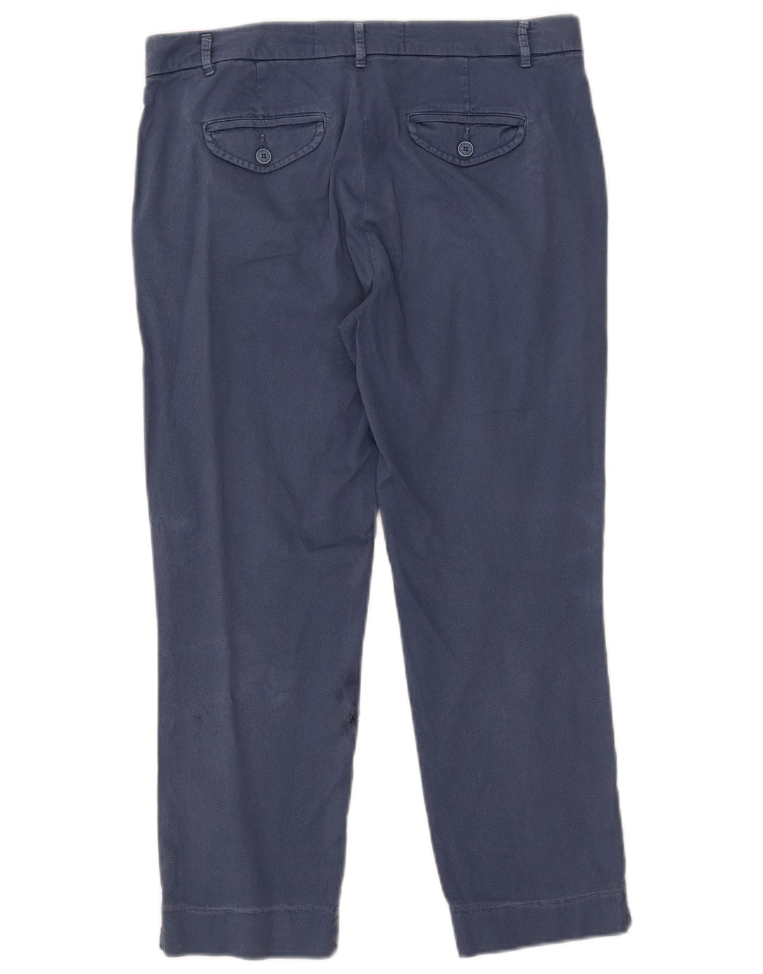 Benetton Mujer Pantalones Cortos Rectos W33 L25 Azul
