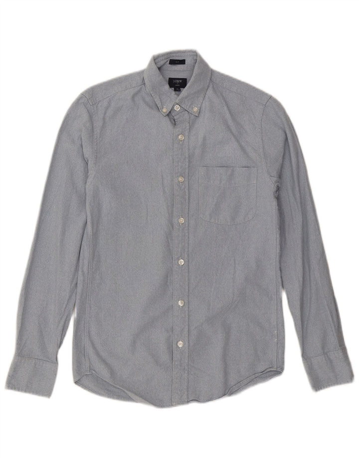J. CREW Camisa ajustada para hombre XS Algodón azul