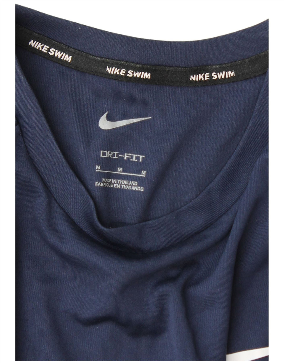 Camiseta Nike Dri Fit para hombre de manga larga azul marino mediano