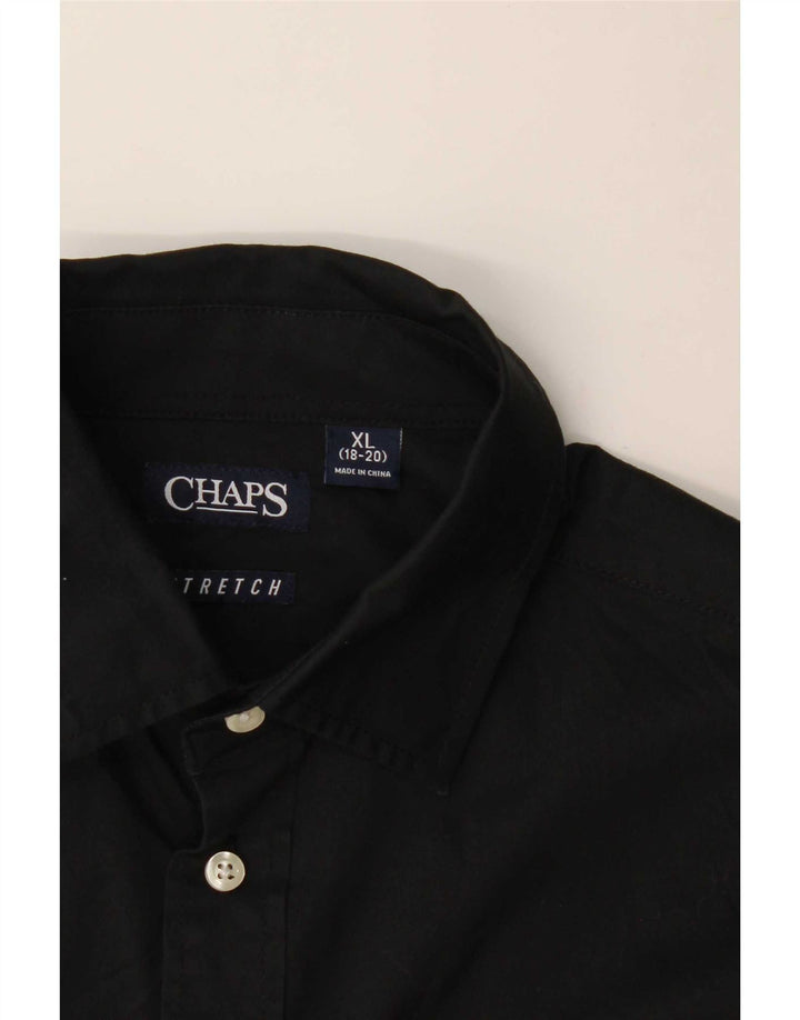 Camisa Chaps Niño 15-16 Años XL Negro Algodón