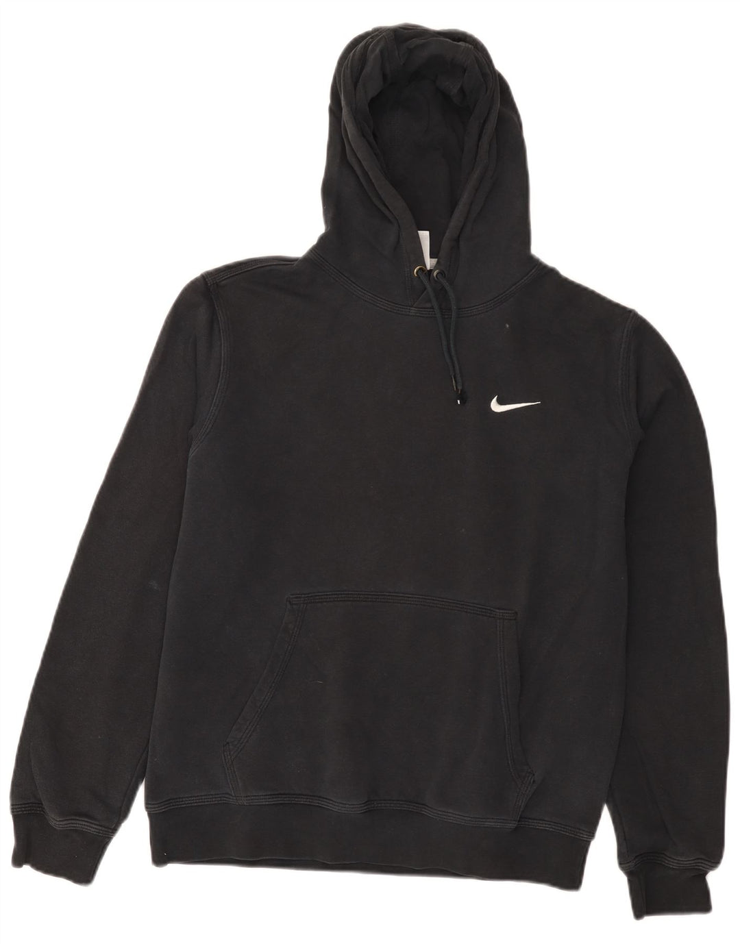 Nike - Sudadera con capucha para hombre (algodón negro mediano)
