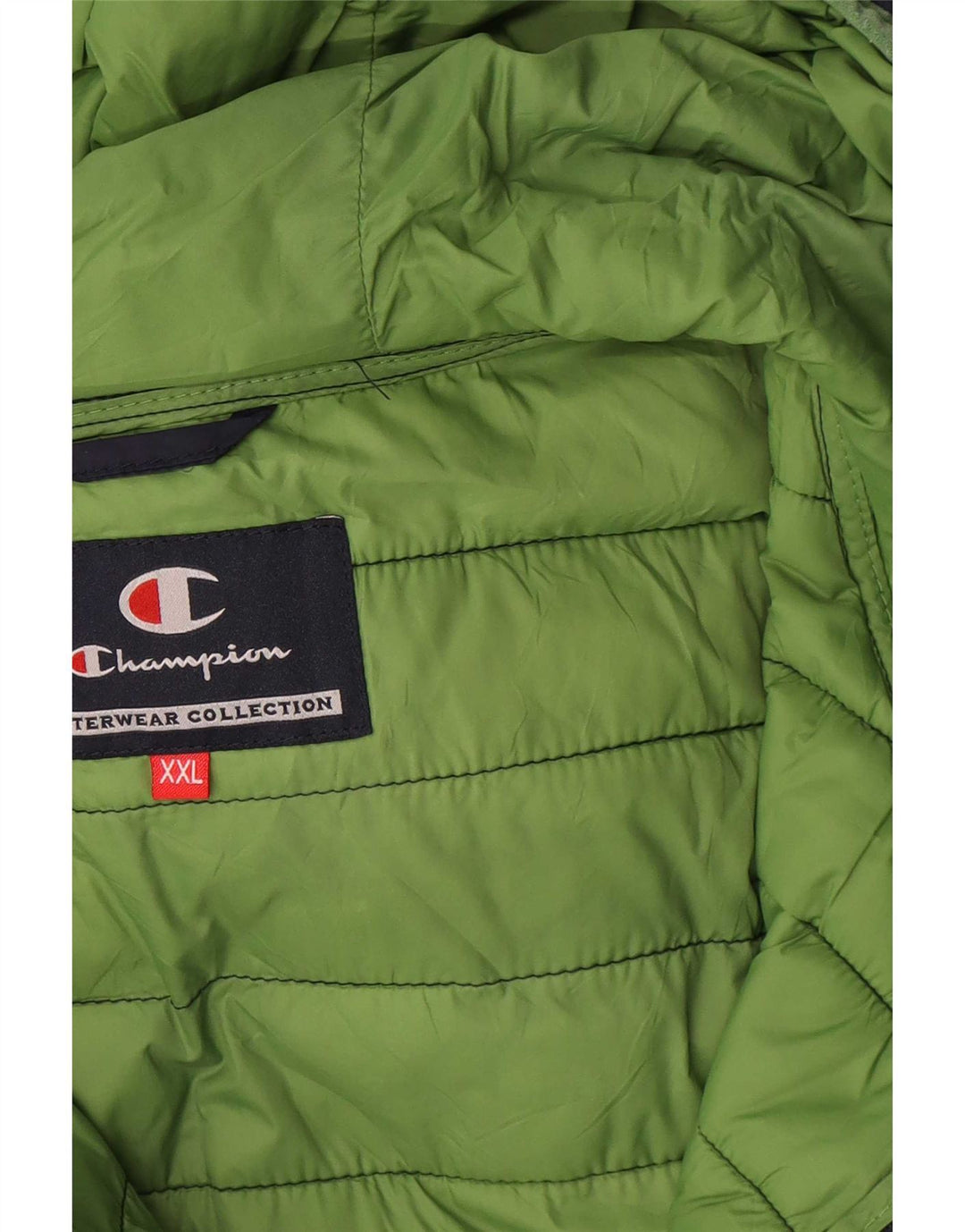 Champion Chaqueta acolchada con capucha para hombre UK 44 2XL Poliamida azul marino