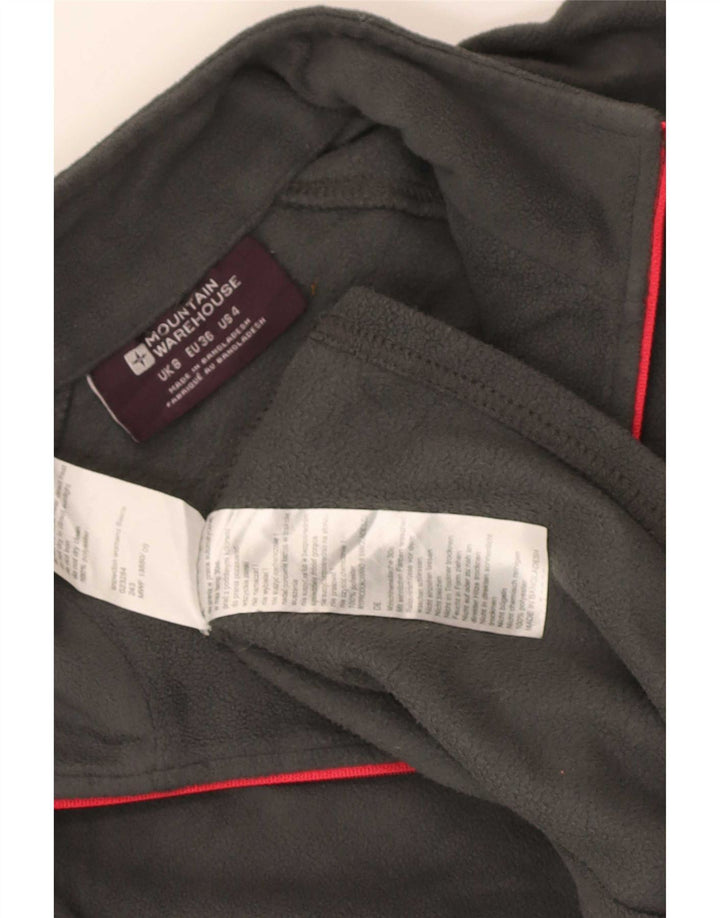 Jersey de forro polar con cuello y cremallera para mujer Mountain Warehouse UK 8 Small Poliéster gris