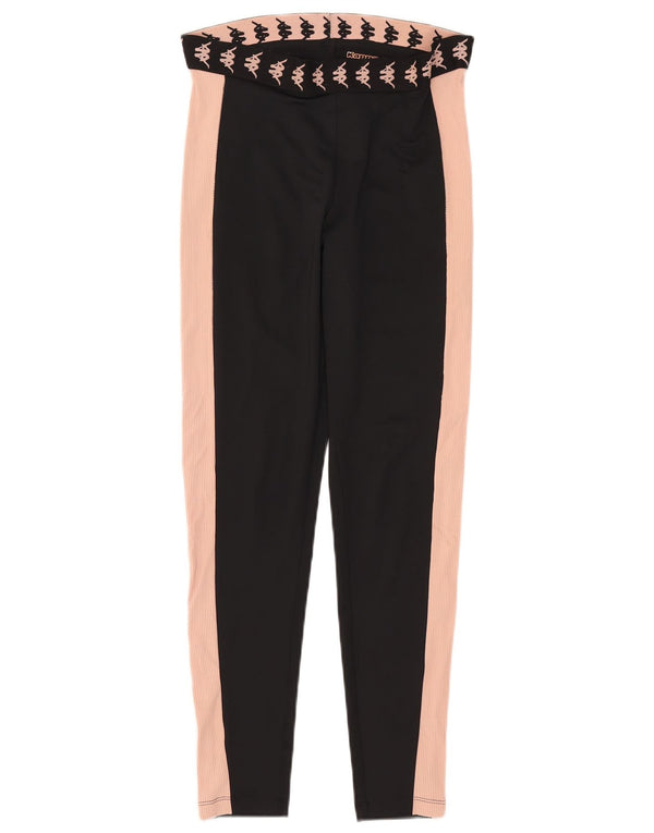 Kappa Leggings gráficos Tezenis para mujer UK 40 Medium Black Colourblock