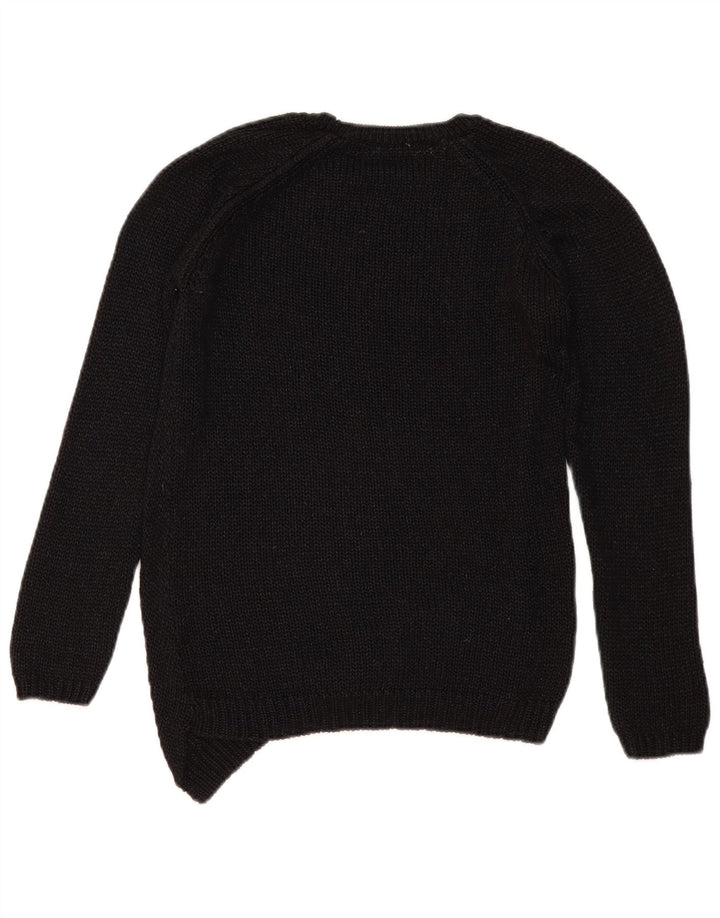 Zara - Jersey de cuello redondo para mujer, talla 40, talla M, color negro
