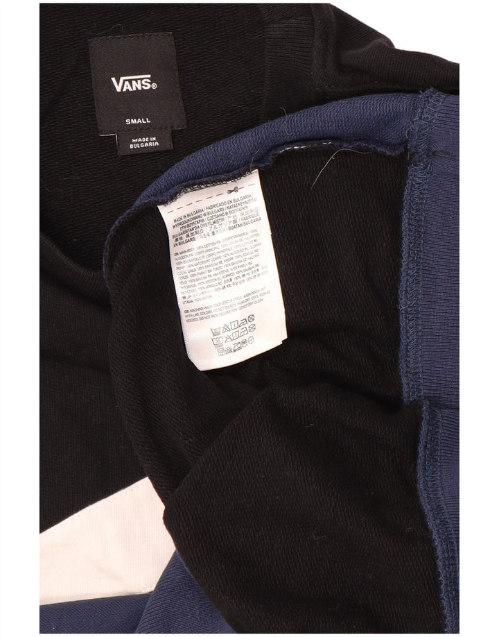 Vans Hombre Sudadera Jumper Small Negro Colorblock Algodón
