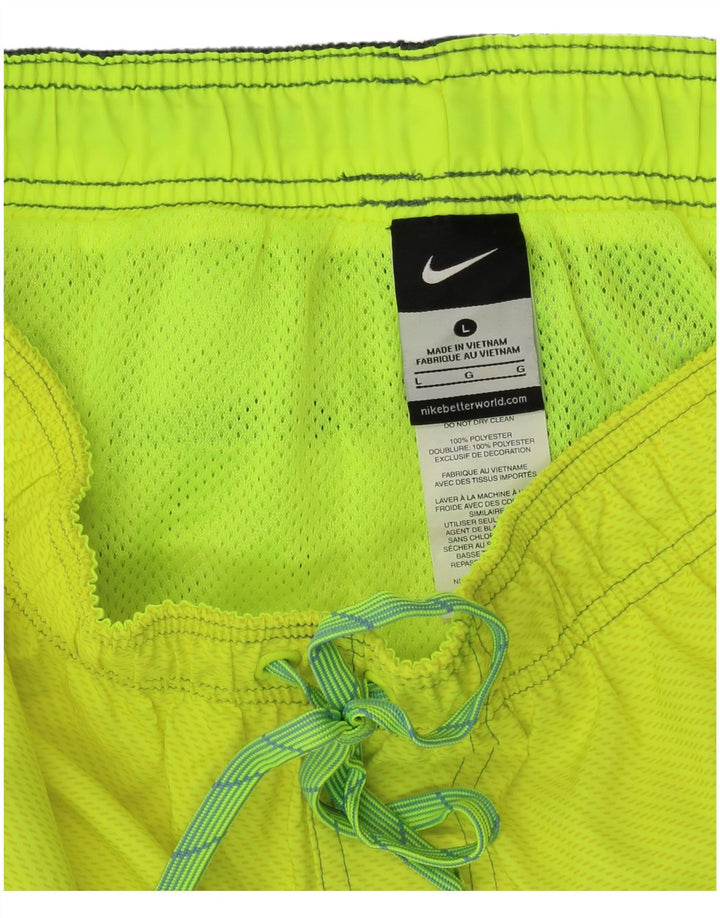 Nike Bañador con gráfico y diseño colour block en verde grande para hombre