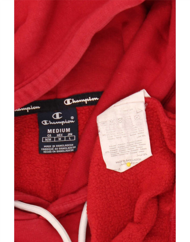 Champion Sudadera Con Capucha Gráfica Para Hombre Jersey De Algodón Rojo Medio