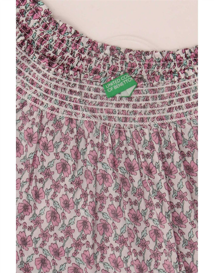 Benetton Blusa Mujer ES 46 Grande Multicolor Floral