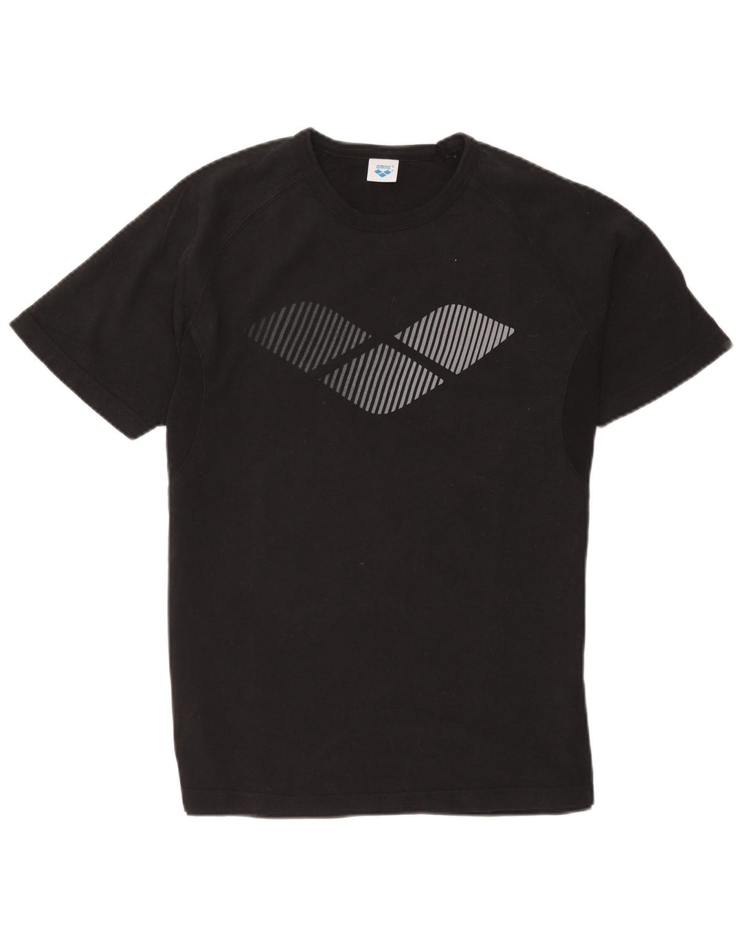 Arena - Camiseta gráfica para hombre, talla mediana, algodón negro
