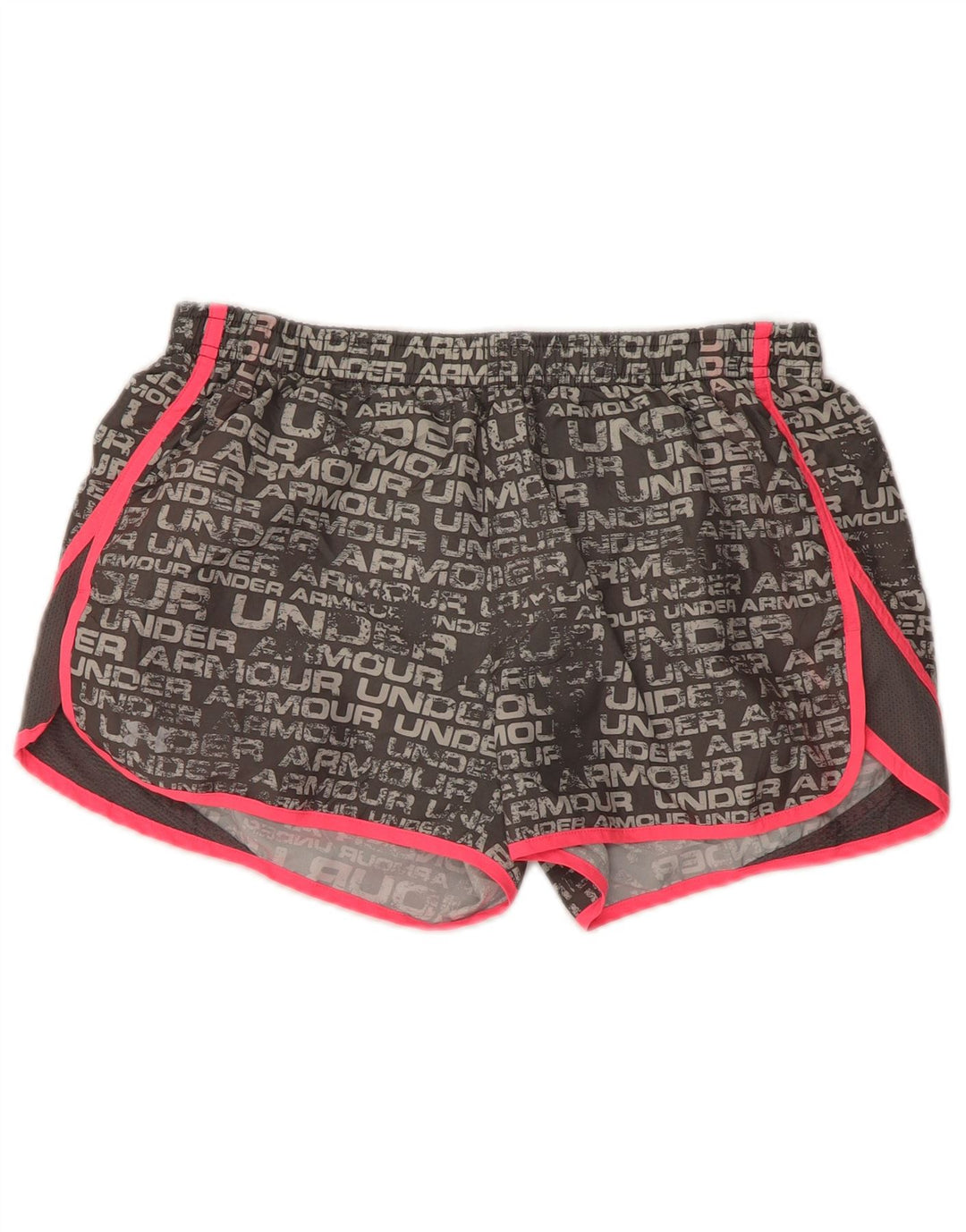 UNDER ARMOUR Pantalones cortos deportivos con estampado Heat Gear para mujer, Reino Unido 40, color gris medio