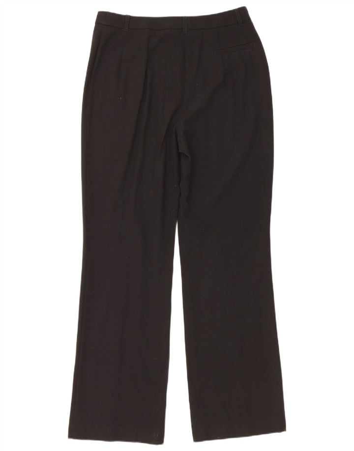 Marks & Spencer Pantalones casuales con corte de bota para mujer UK 12 Medium W30 L30 Negro