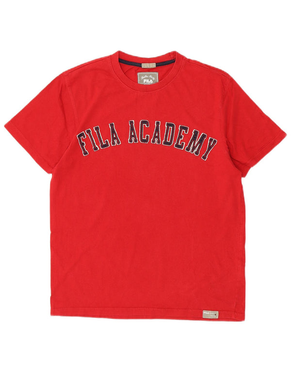 Fila Camiseta gráfica para hombre Top XS Algodón rojo