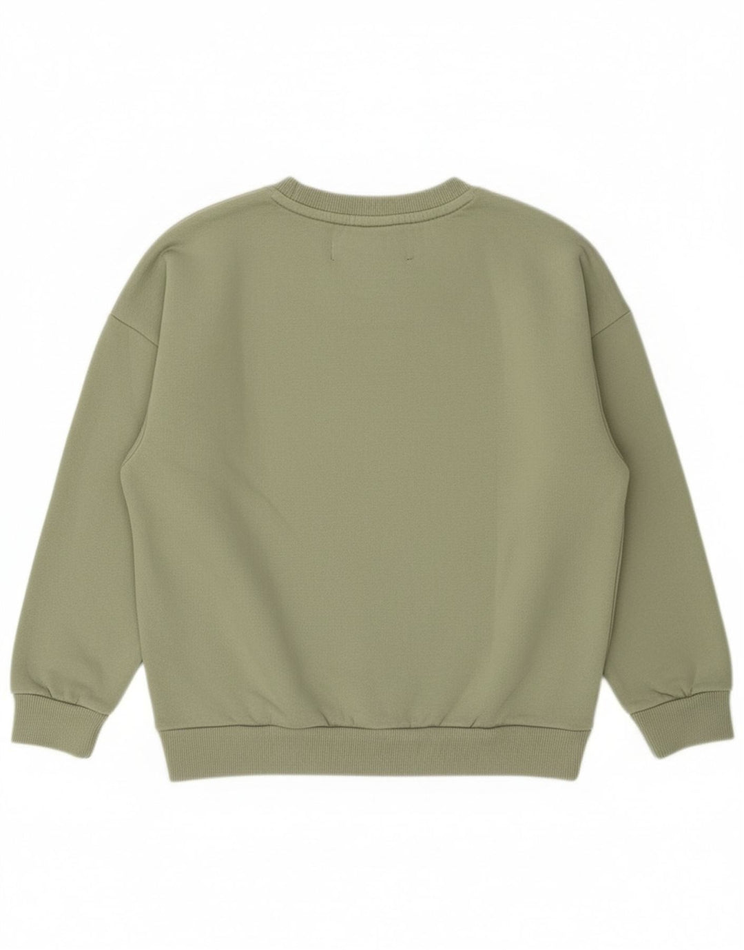 Superdry Mujer Graphic Oversize Sudadera Jumper UK 8 Small Verde Algodón