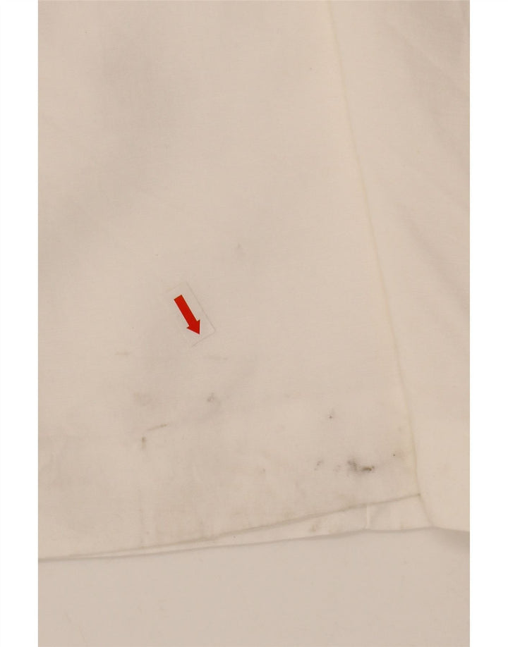 Zara Mujer Vestido Tubo UK 8 Small Viscosa Blanca