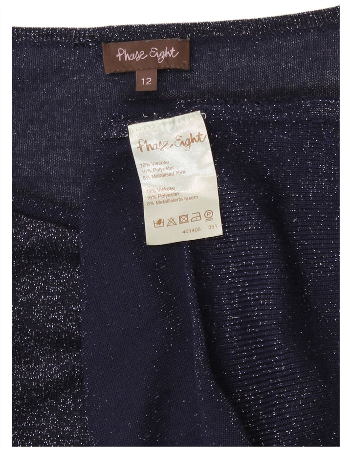 Phase Eight - Jersey para mujer con cuello barco, talla 40, talla M, viscosa, color azul marino