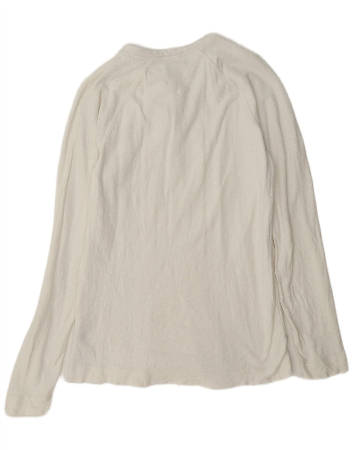 Tommy Hilfiger Mens Regular Top Manga Larga Grande Algodón Blanco
