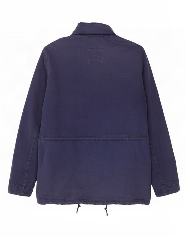 Marks & Spencer Chaqueta militar con capucha para hombre UK 42 XL Azul marino