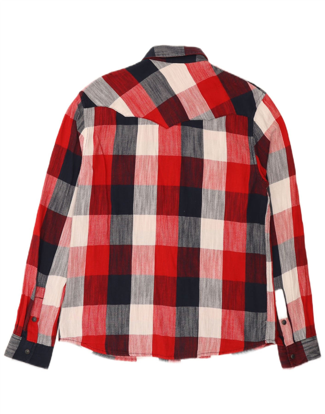 Wrangler Camisa De Franela Regular Fit De Algodón A Cuadros Rojos Pequeños Para Hombre