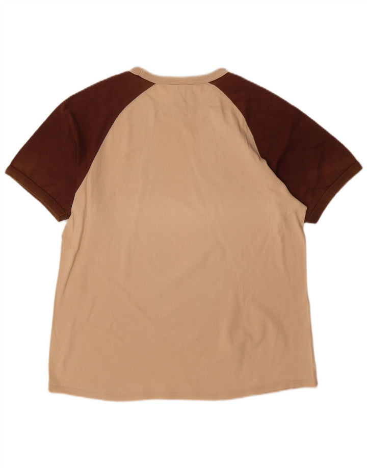 NIKE Camiseta gráfica para hombre UK 39/41 Algodón color block medio beige