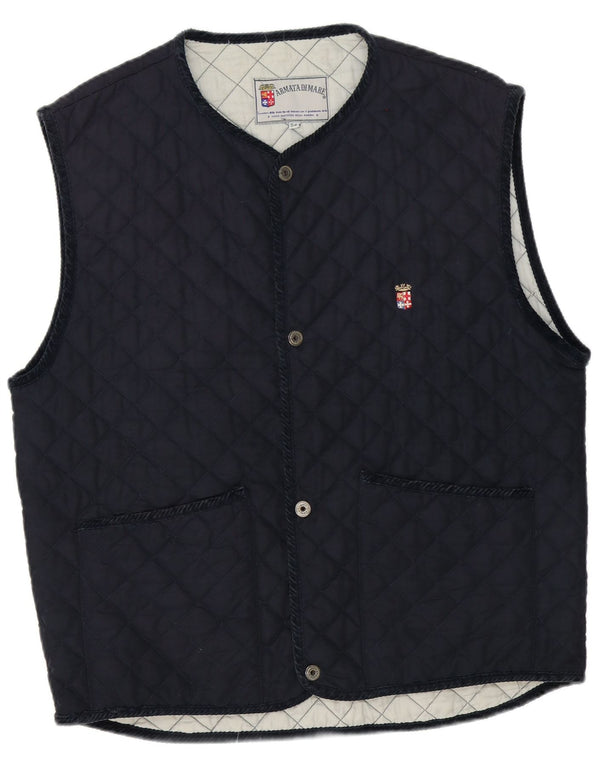 Armata Di Mare Chaleco acolchado para hombre IT 54 2XL Poliéster azul marino