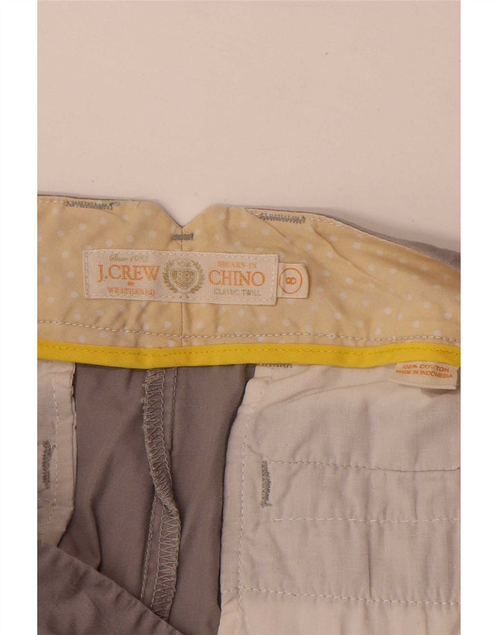 J. Crew Pantalones cortos chinos para mujer US 8 Medium W33 Algodón gris