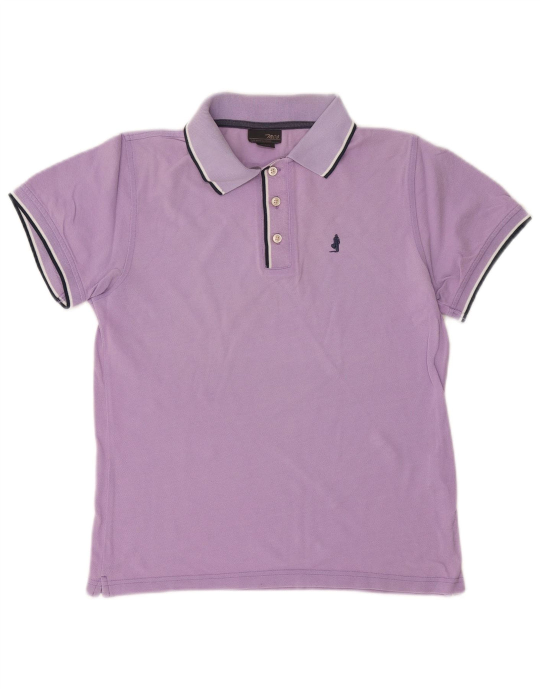 MARLBORO CLASSICS Polo Hombre Pequeño Algodón Púrpura