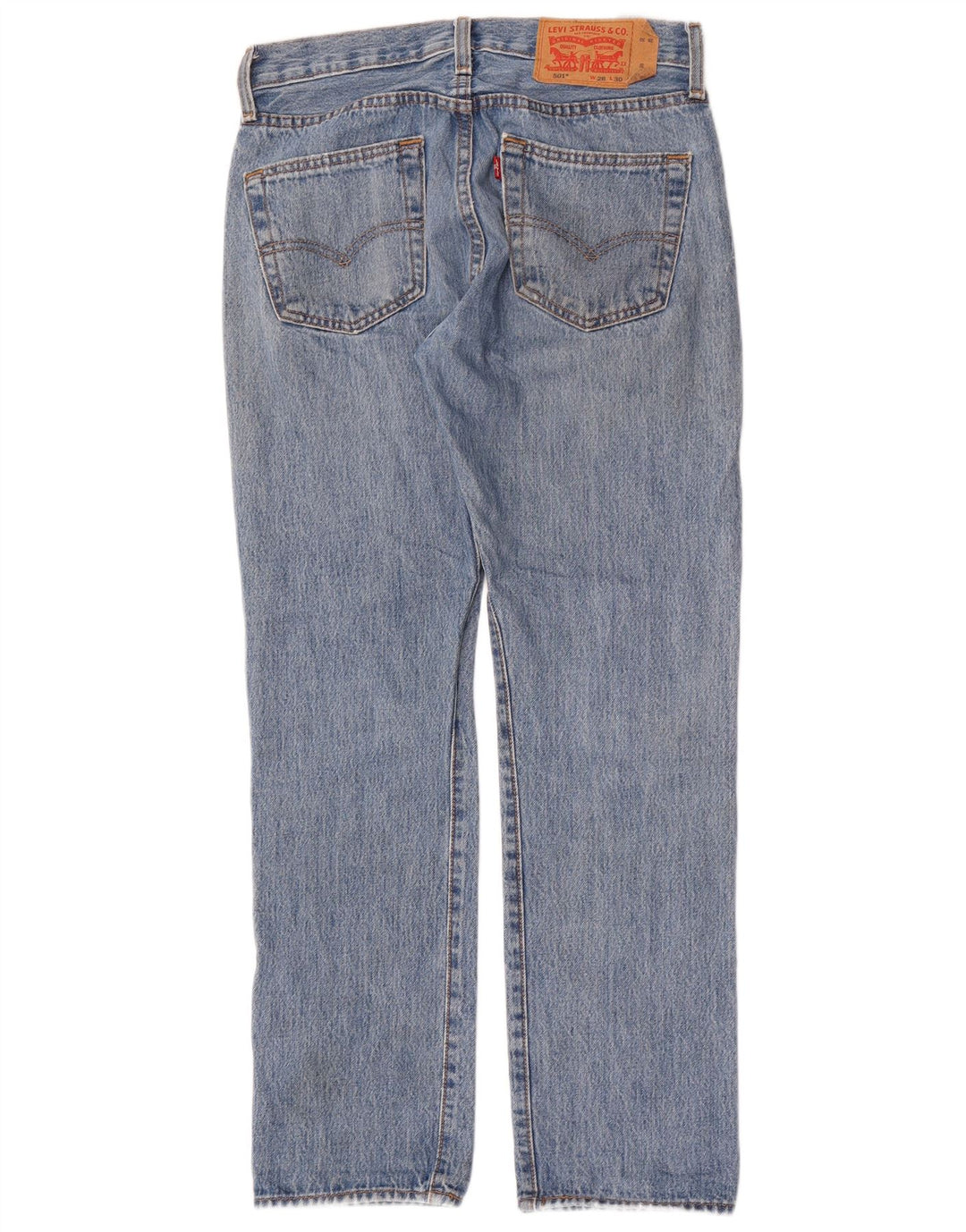 Levi's Hombre 501 Vaqueros Rectos W28 L30 Algodón Azul