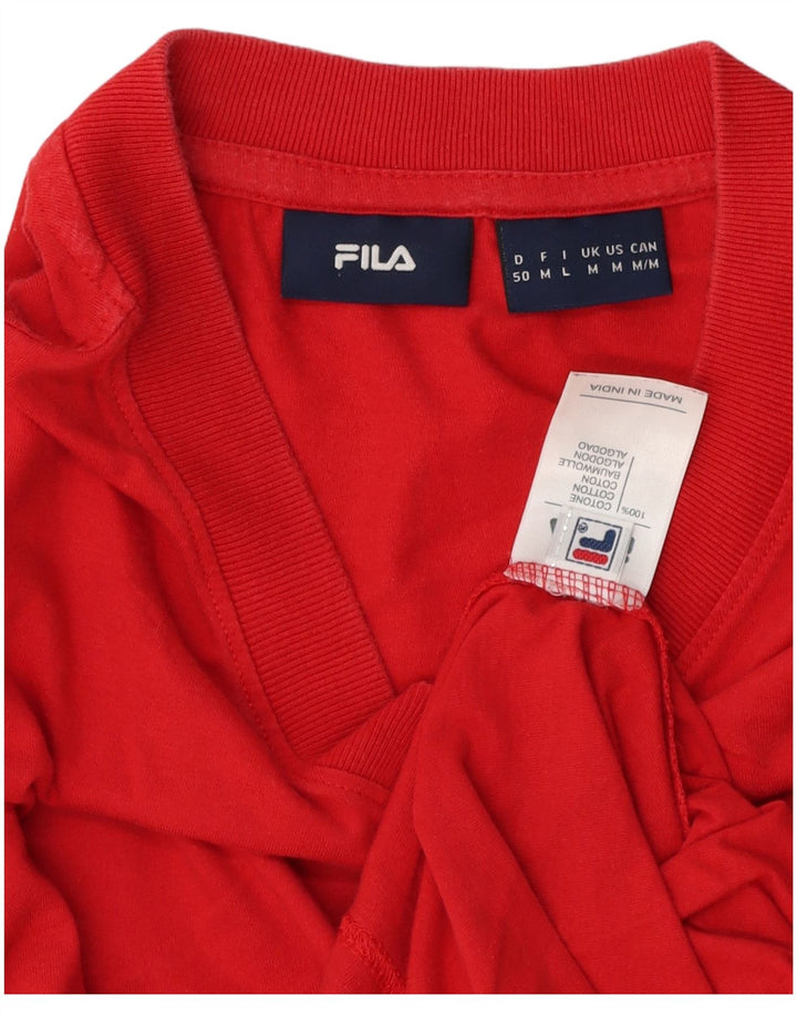 Camiseta Fila Hombre Top Medium Rojo Algodón
