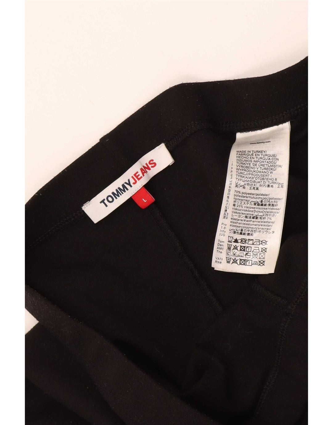 Tommy Hilfiger Leggings para mujer UK 46 Grande Poliéster negro