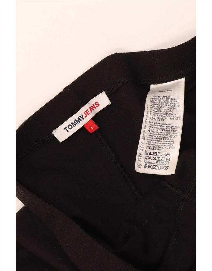 Tommy Hilfiger Leggings para mujer UK 46 Grande Poliéster negro