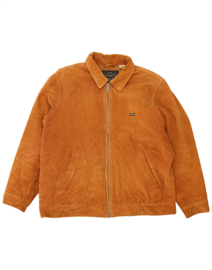 Levi's Chaqueta de pana para hombre Reino Unido 40 Grande Algodón marrón