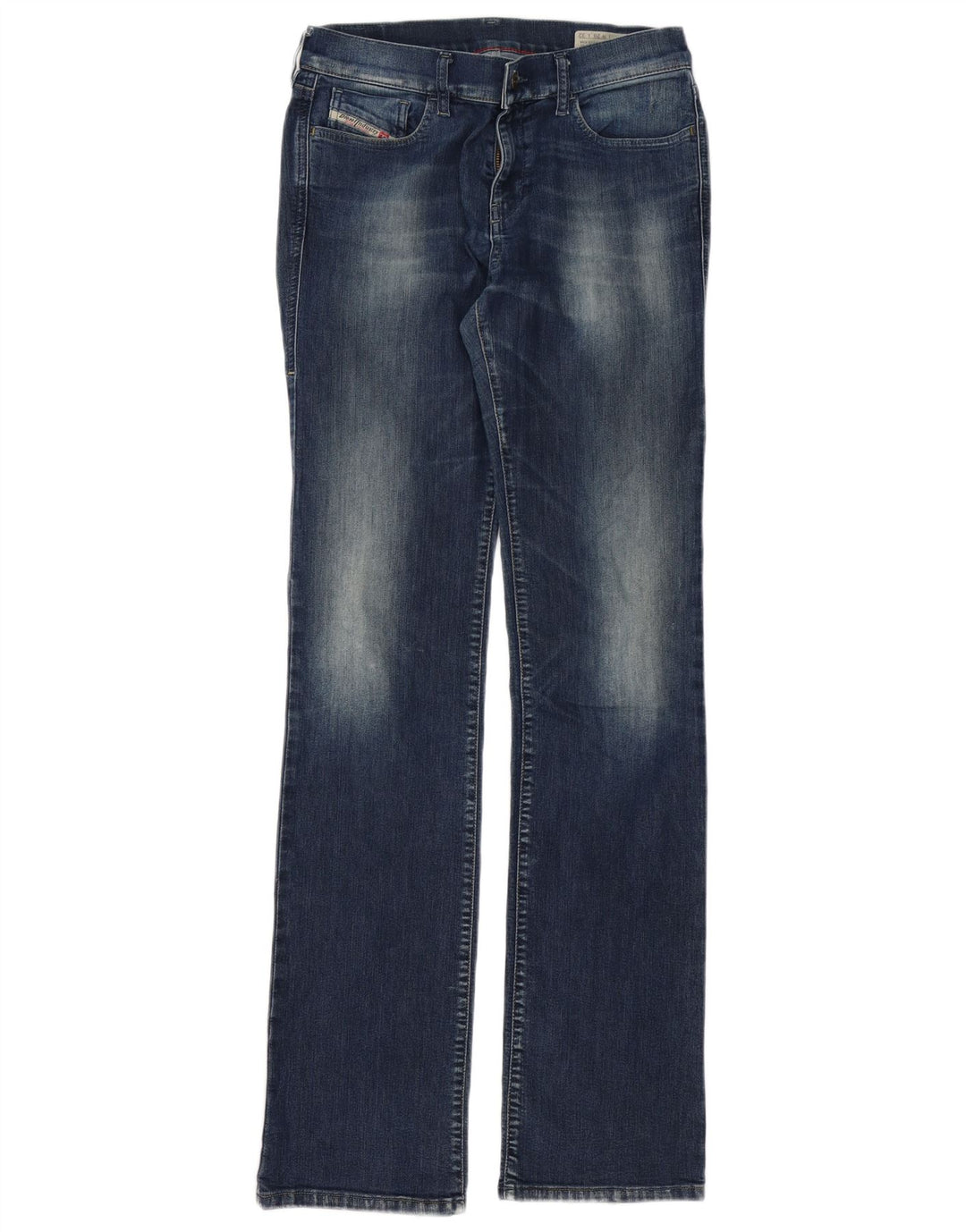 DIESEL Mujer Bootzee Regular Slim Bootcut Jeans W28 L35 Algodón Azul