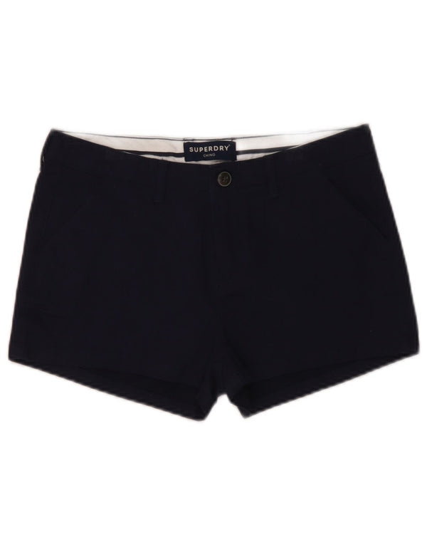 Superdry Pantalones cortos chinos para mujer UK 8 Small W30 Algodón azul marino