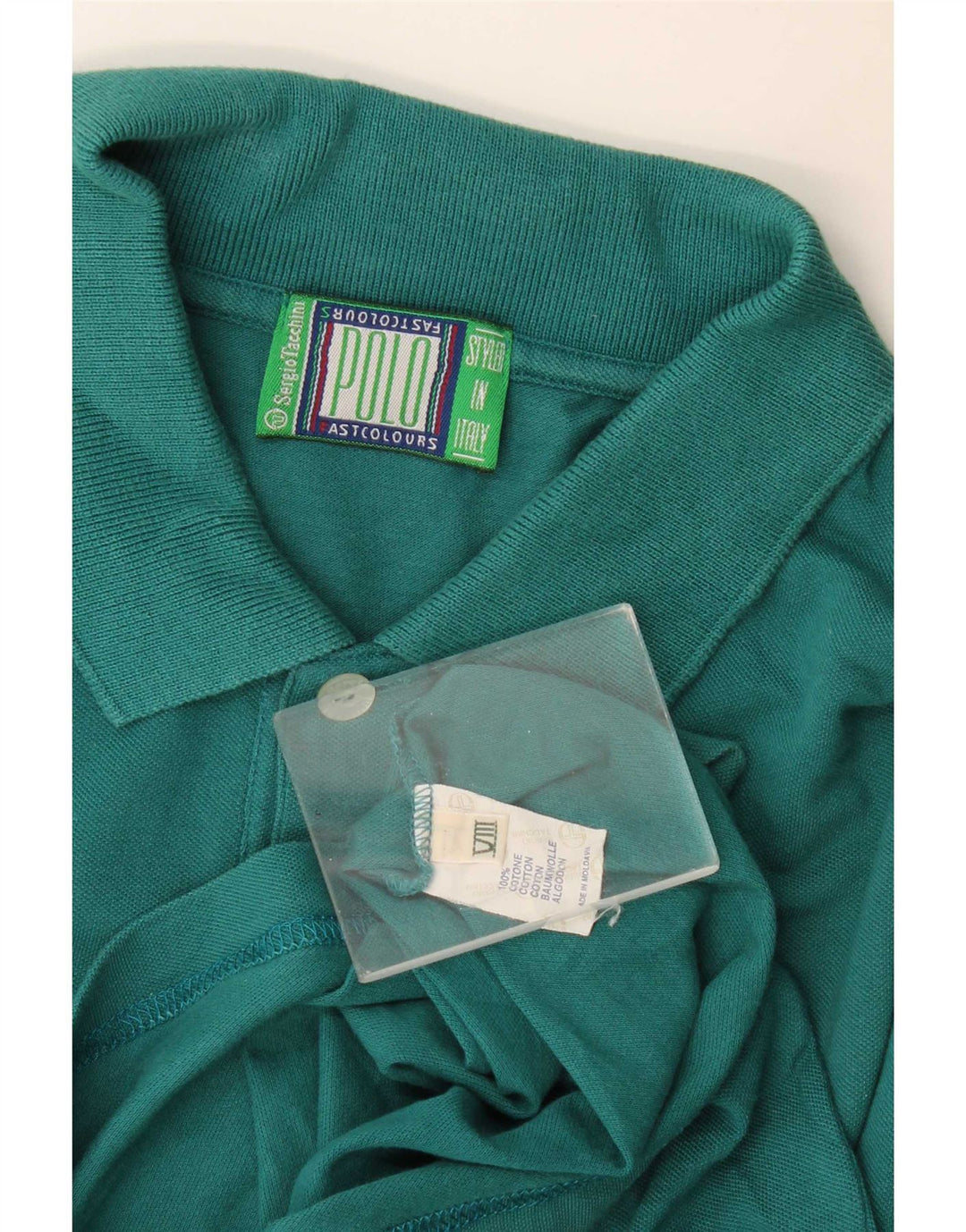 Sergio Tacchini Polo Hombre Grande Algodón Verde