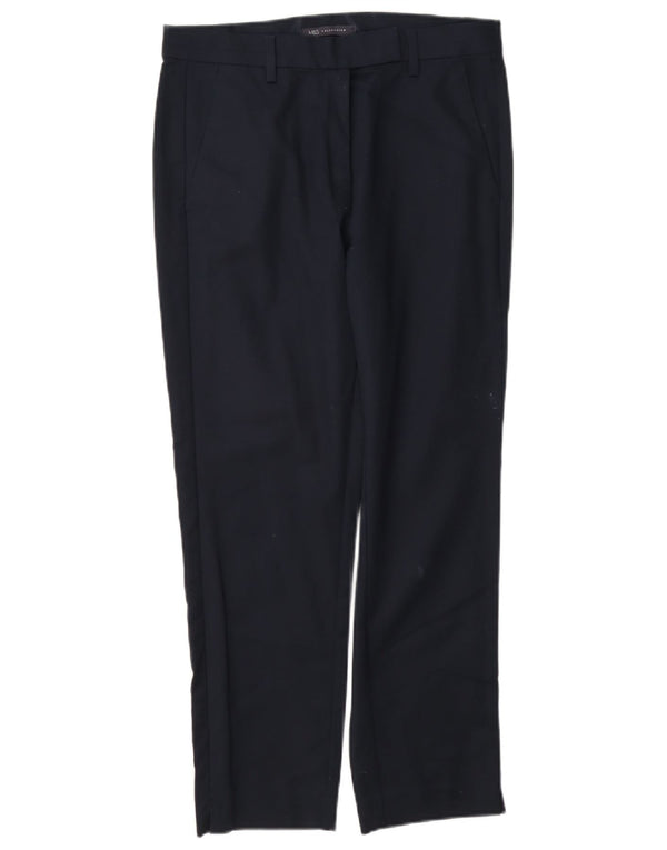 Marks & Spencer Pantalones chinos regulares para mujer UK 10 Small W27 L26 Azul marino