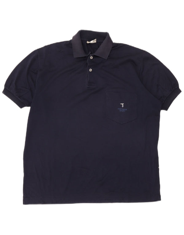 Polo Trussardi Hombre IT 50 Medium Azul Marino