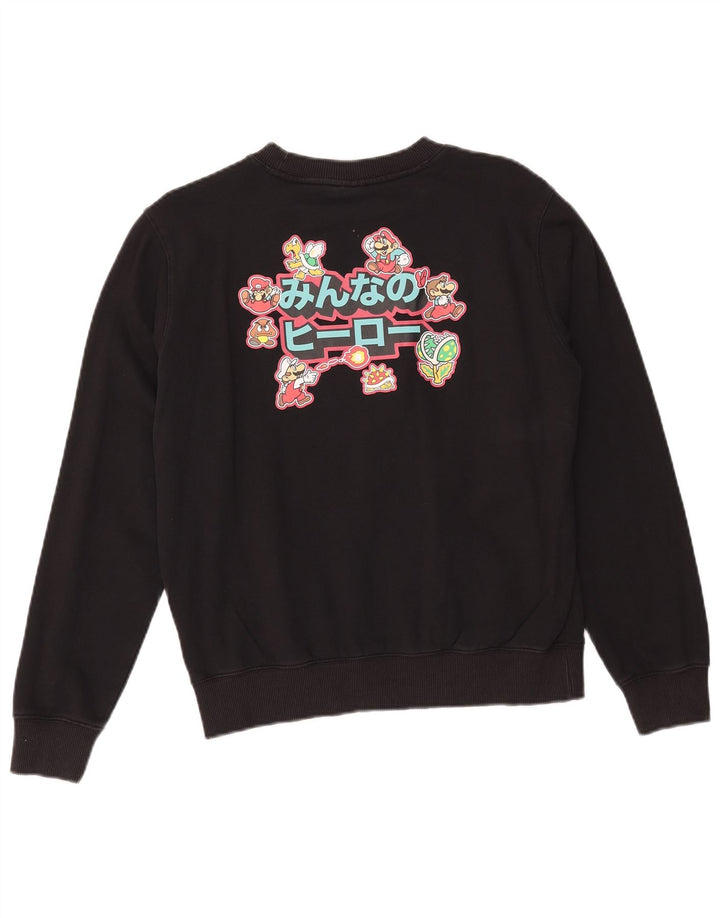 Champion Sudadera Gráfica para Mujer Jersey UK 40 Mediano Negro