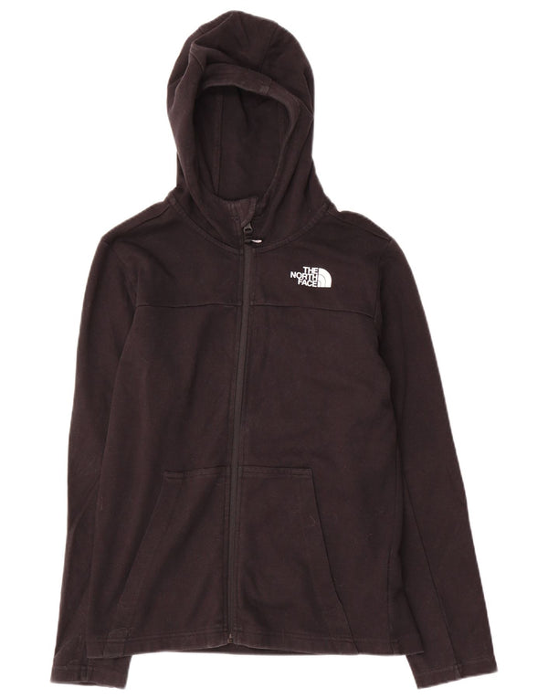 The North Face Sudadera con capucha y cremallera para niños 11-12 años Grande Algodón negro