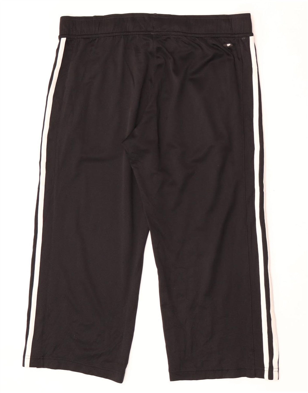 Adidas Mujer Capri Chándal Pantalones UK 14 Mediano Negro Poliéster