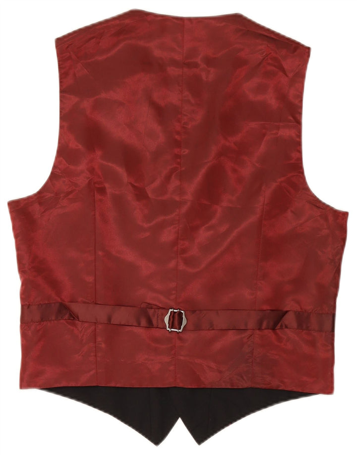 Marks & Spencer Chaleco De Hombre Pequeño De Lana Color Block Negro