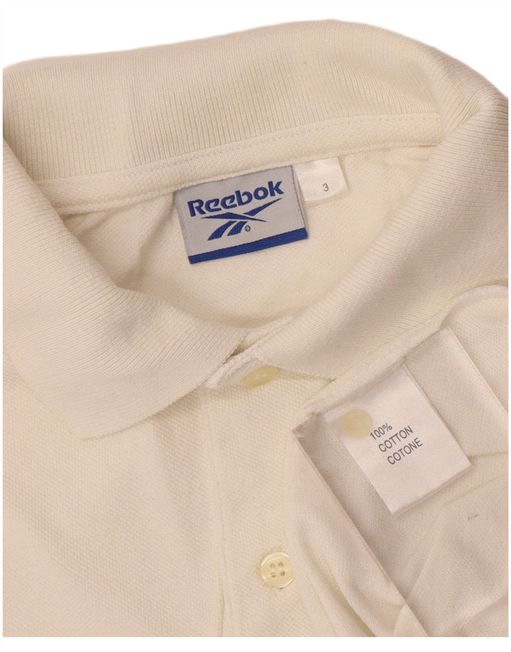 Polo REEBOK Hombre Algodón Blanco Mediano