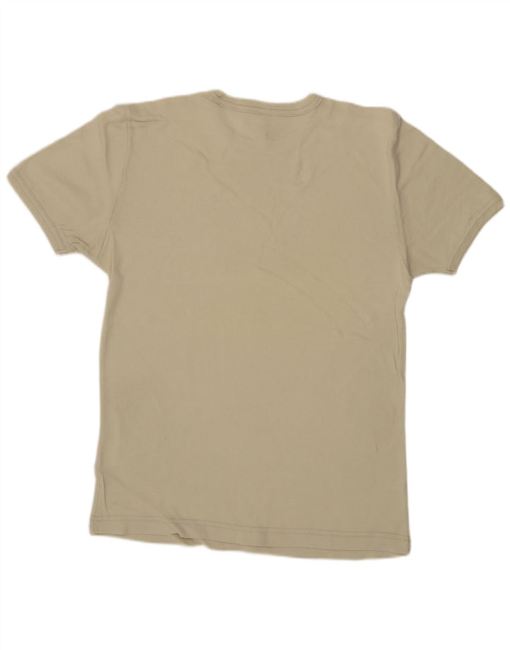 Lee Camiseta para mujer Top UK 44 Large Beige Cotton