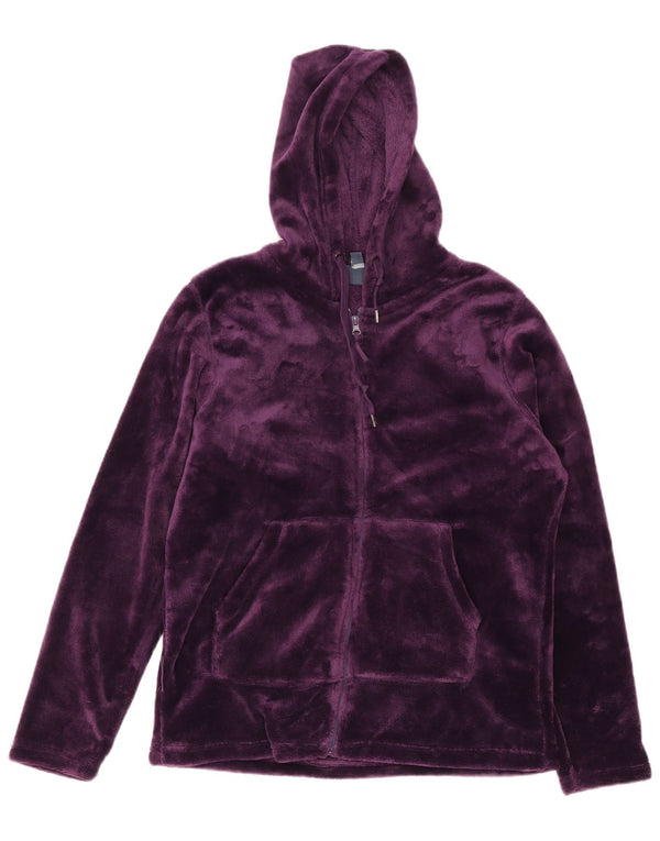 Mountain Warehouse Suéter con capucha y cremallera de terciopelo para mujer UK 46 L Púrpura