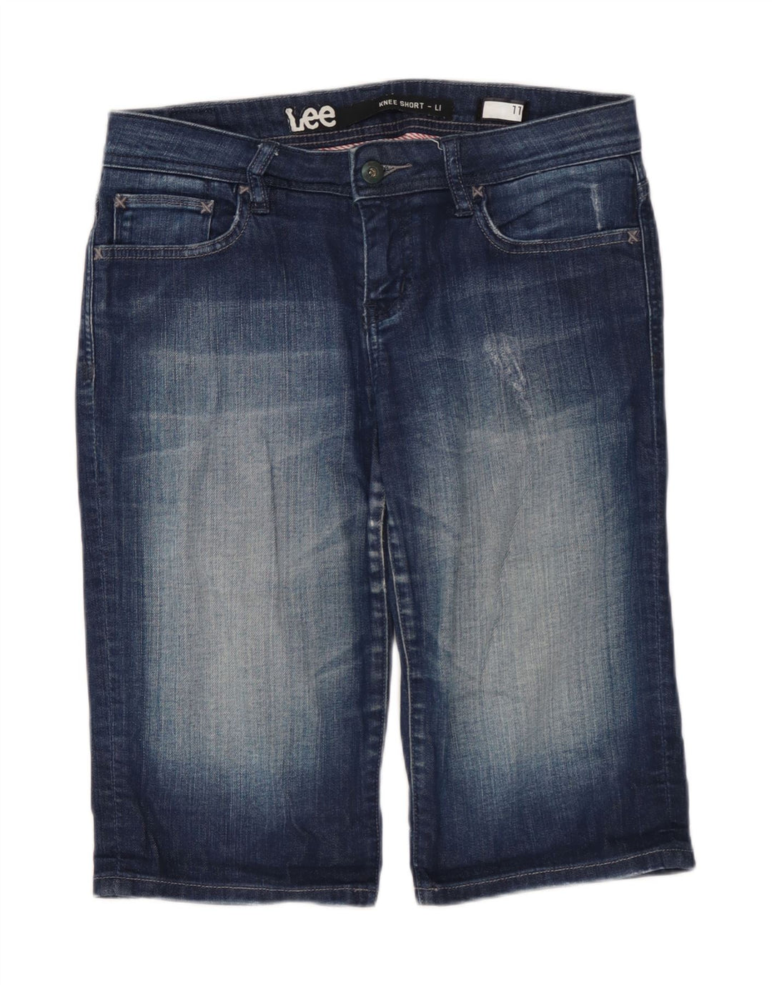 LEE Pantalones cortos de mezclilla para mujer US 11 Grande W30 Algodón azul
