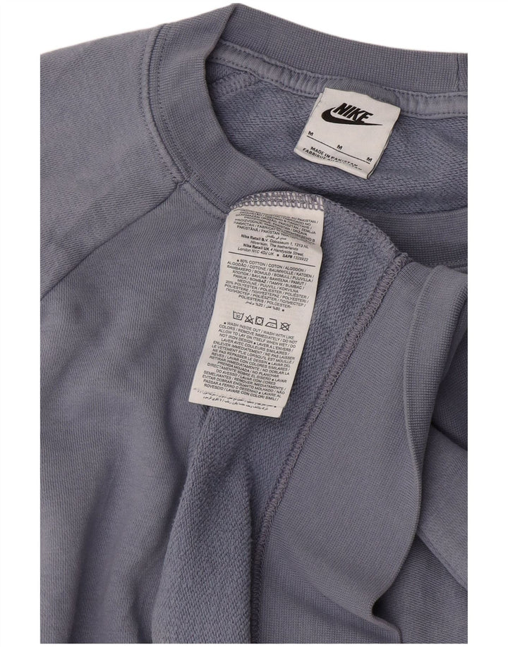 NIKE - Sudadera para mujer (talla 40), color azul medio, algodón